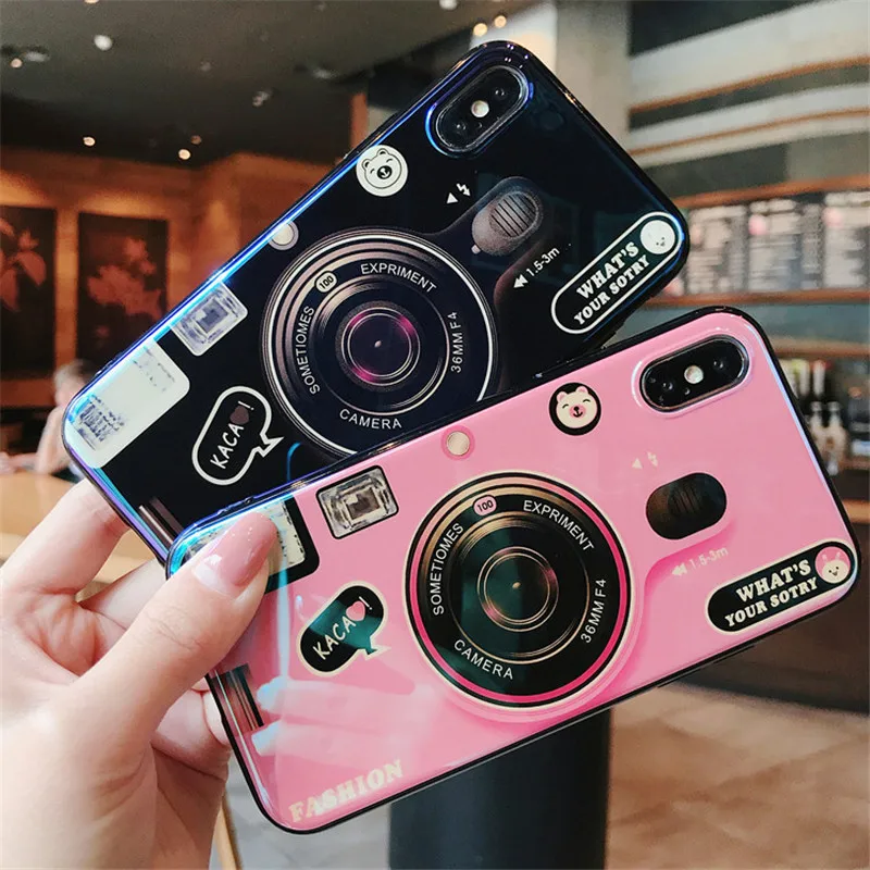 Blu-ray Silicon Case For iPhone X XS MAX XR Cute Vintage 3D Camera Pattern Soft TPU Case For iPhone 5 5S SE 6 6S 7 8 Plus Cover
Blu-ray Silicon Case For iPhone X XS MAX XR Cute Vintage 3D Camera Pattern Soft TPU Case For iPhone 5 5S SE 6 6S 7 8 Plus Cover