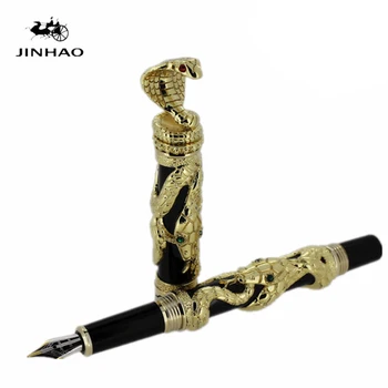 Jinhao Inking Pens Luxury Gold Upscale 3D Snake Fountain Pen with 18KGP M Nib Free Shipping
Jinhao Inking Pens Luxury Gold Upscale 3D Snake Fountain Pen with 18KGP M Nib Free Shipping
