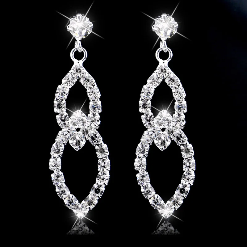 Bridal Beautiful Leaf Shape Dangle Earrings Sparkling Silver Color Rhinestone Crystal Long Earrings For Women Wedding Jewelry
Bridal Beautiful Leaf Shape Dangle Earrings Sparkling Silver Color Rhinestone Crystal Long Earrings For Women Wedding Jewelry