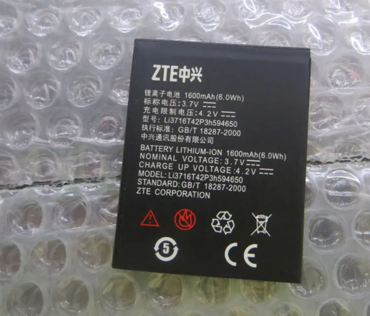 3.8V batteries Rechargeable Li-ion Li-polymer Built-in lithium polymer battery for LI3716T42P3h594650 ZTE V889S V970 N970 V807
3.8V batteries Rechargeable Li-ion Li-polymer Built-in lithium polymer battery for LI3716T42P3h594650 ZTE V889S V970 N970 V807