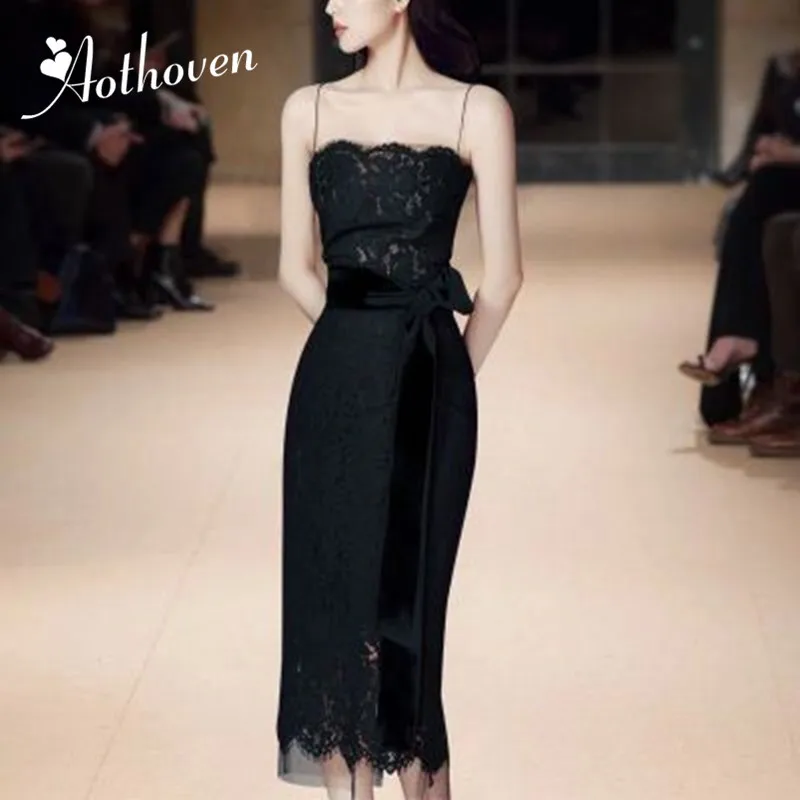 Summer Maxi Pencil Dresses Black Spaghetti Strap Strapless Women Dress Bandage Bodycon Sexy Party Vintage Lace Dress Vestidos
Summer Maxi Pencil Dresses Black Spaghetti Strap Strapless Women Dress Bandage Bodycon Sexy Party Vintage Lace Dress Vestidos