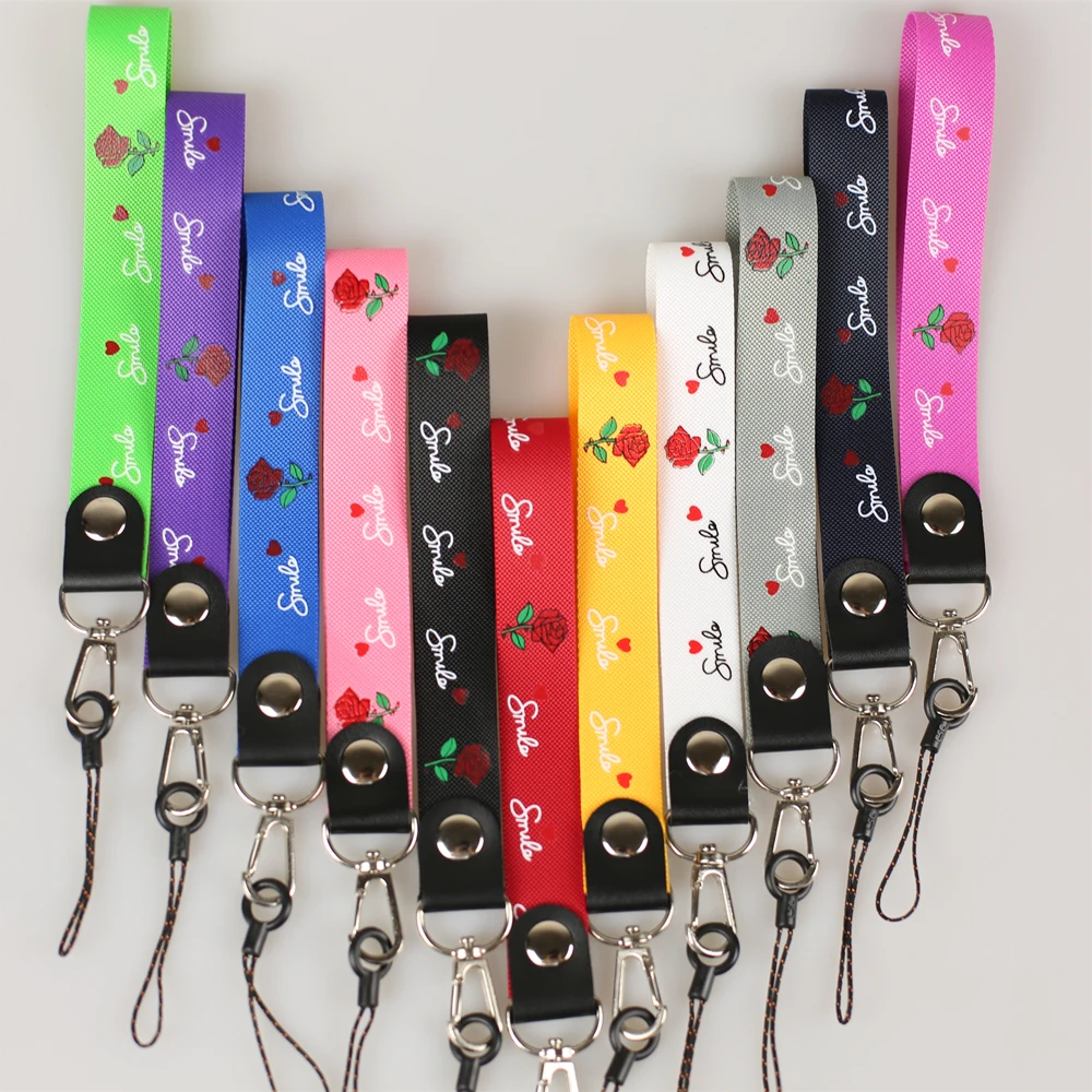 Rose flower pattern Short Hand Wrist Mobile Phone Straps Ring Pendant Universal Phone Accessories Anti-slip Keychain Charm Cords
Rose flower pattern Short Hand Wrist Mobile Phone Straps Ring Pendant Universal Phone Accessories Anti-slip Keychain Charm Cords