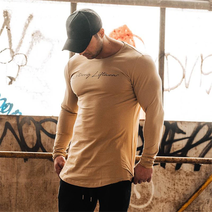 2019 New Fashion Men long Sleeve Fitness T shirt High-elasticity Sporting T-shirt Men's solid gyms Bodybuilding T-shirt Tee
2019 New Fashion Men long Sleeve Fitness T shirt High-elasticity Sporting T-shirt Men's solid gyms Bodybuilding T-shirt Tee