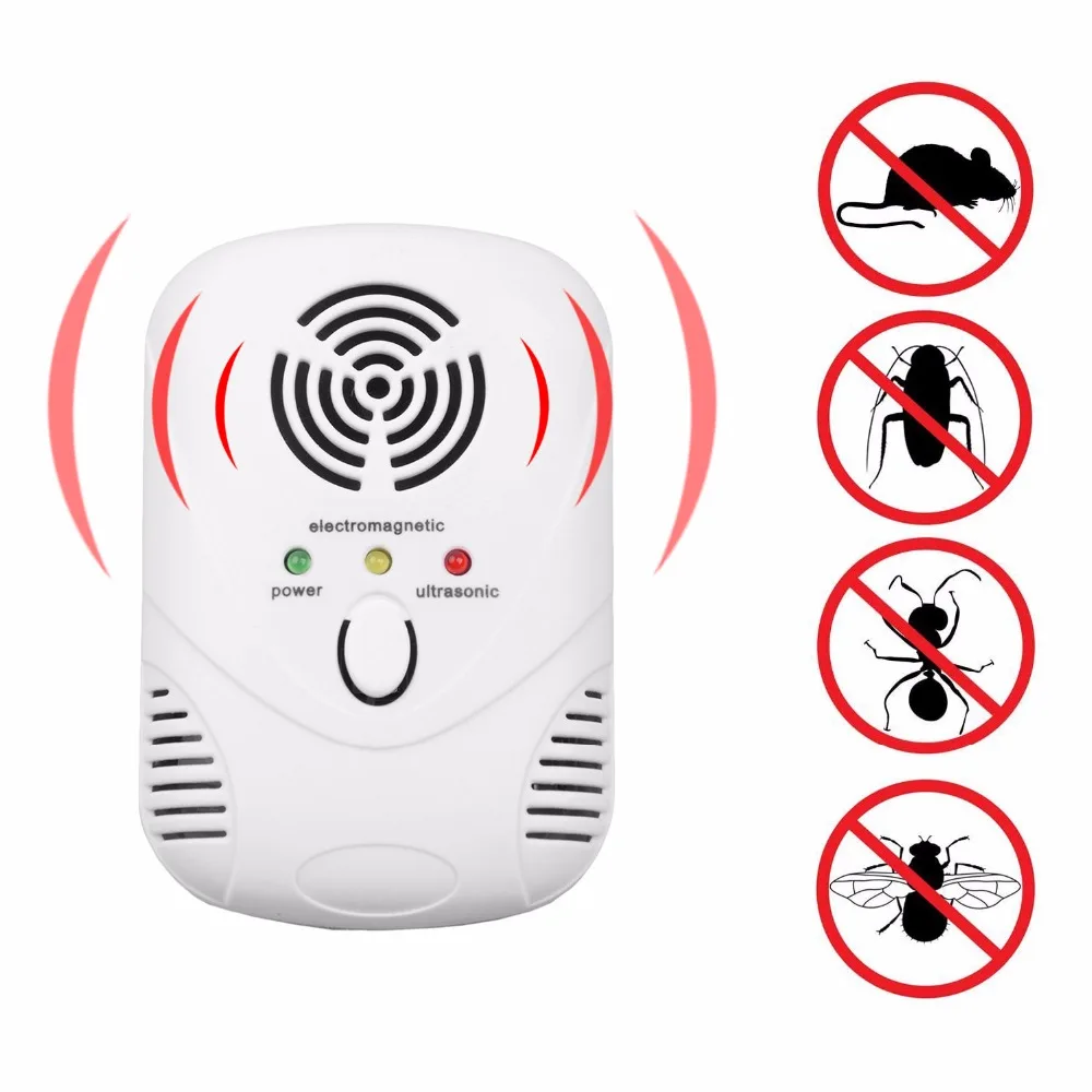 Electronic Ultrasonic Mosquito Repeller Mouse Mosquito Repellent Killer Mouse Cockroach Trap Insect Rats Spiders Pest Control
Electronic Ultrasonic Mosquito Repeller Mouse Mosquito Repellent Killer Mouse Cockroach Trap Insect Rats Spiders Pest Control
