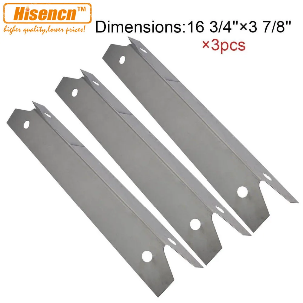 Hisencn 16.8 inch 97311 3pcs/ Barbecue Parts BBQ Gas Grill Stainless Steel Heat Plate shield for Brinkmann, Charmglow Models
Hisencn 16.8 inch 97311 3pcs/ Barbecue Parts BBQ Gas Grill Stainless Steel Heat Plate shield for Brinkmann, Charmglow Models