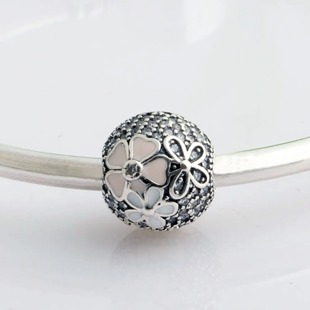 Authentic 925 Sterling Silver Poetry Flower Crystal Stopper Safety Beads For Original Pandora Charm Bracelets & Bangles Jewelry
Authentic 925 Sterling Silver Poetry Flower Crystal Stopper Safety Beads For Original Pandora Charm Bracelets & Bangles Jewelry