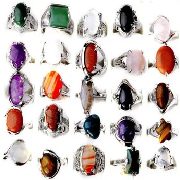 Wholesale 5Pcs Mixed Natural Stone Silver Color Vintage Tibetan Natural Stone Rings Body Jewelry Hot SellingFor Woman Man
Wholesale 5Pcs Mixed Natural Stone Silver Color Vintage Tibetan Natural Stone Rings Body Jewelry Hot SellingFor Woman Man