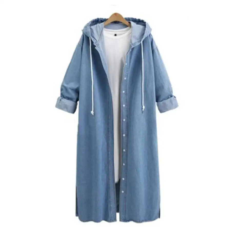 Fashion XXXXL women clothes Women Hooded Casual Long Sleeve Denim Jacket Long Jean Coat Outwear Overcoat plus size dropshipping
Fashion XXXXL women clothes Women Hooded Casual Long Sleeve Denim Jacket Long Jean Coat Outwear Overcoat plus size dropshipping