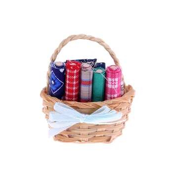 1:12 Dollhouse Furniture Miniature Sewing Kit Wicker Basket with Fabric Accessories Mini Model 1/12 Doll House Decoration 
1:12 Dollhouse Furniture Miniature Sewing Kit Wicker Basket with Fabric Accessories Mini Model 1/12 Doll House Decoration