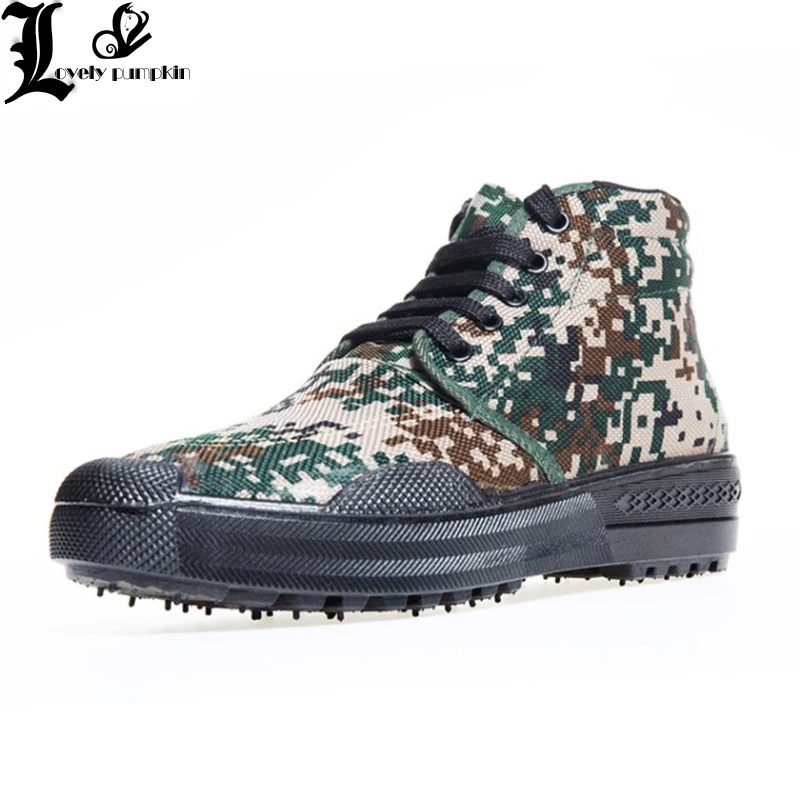 Camouflage High Tube Canvas Rubber Sole Training Shoe Men Outdoor Hiking Hunting Climbing Walking Military Combat Tactical Boots
Camouflage High Tube Canvas Rubber Sole Training Shoe Men Outdoor Hiking Hunting Climbing Walking Military Combat Tactical Boots