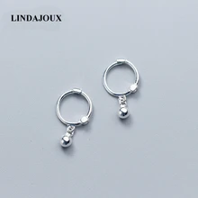 LINDAJOUX 925 Sterling Silver Cute Ball Charm Hoop Earrings For Women sterling-silver-jewelry Small Hoops Earring
LINDAJOUX 925 Sterling Silver Cute Ball Charm Hoop Earrings For Women sterling-silver-jewelry Small Hoops Earring