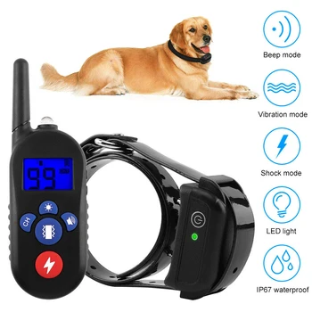 Pet Trainer Waterproof IP67 Rechargeable Remote Control Dog Training Collar Prevent Dog Bark Training Collar
Pet Trainer Waterproof IP67 Rechargeable Remote Control Dog Training Collar Prevent Dog Bark Training Collar