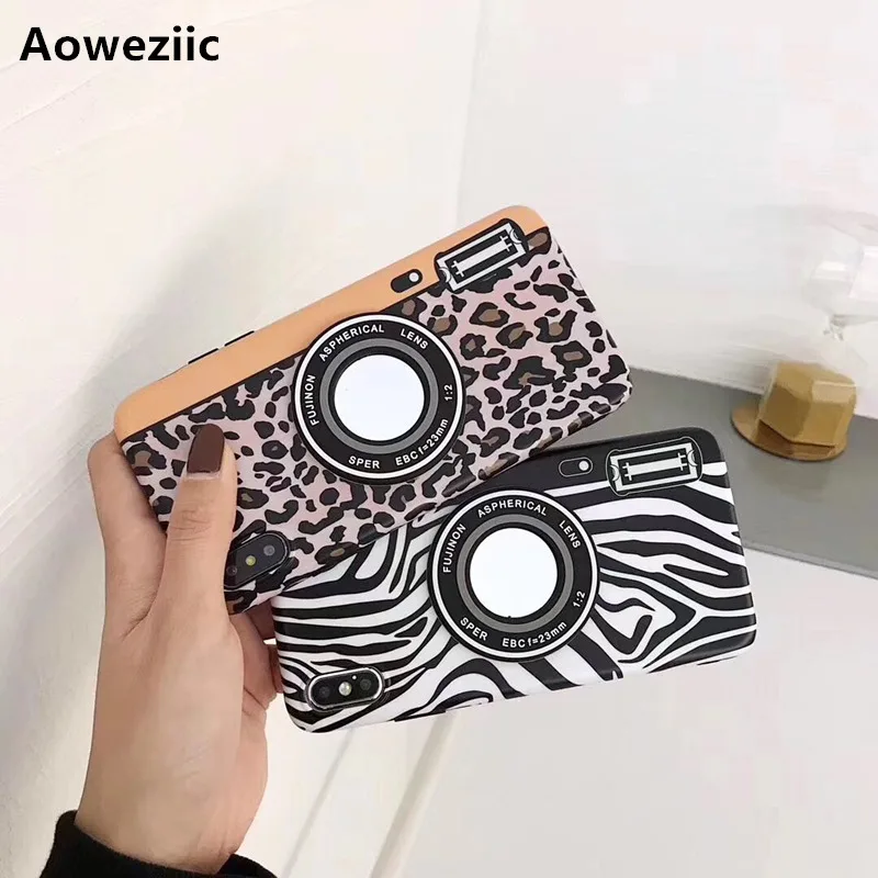 Aoweziic Original Leopard zebra camera for iPhone XS MAX XR phone case Mirror 6S 7 8plus Personality Soft Shell
Aoweziic Original Leopard zebra camera for iPhone XS MAX XR phone case Mirror 6S 7 8plus Personality Soft Shell