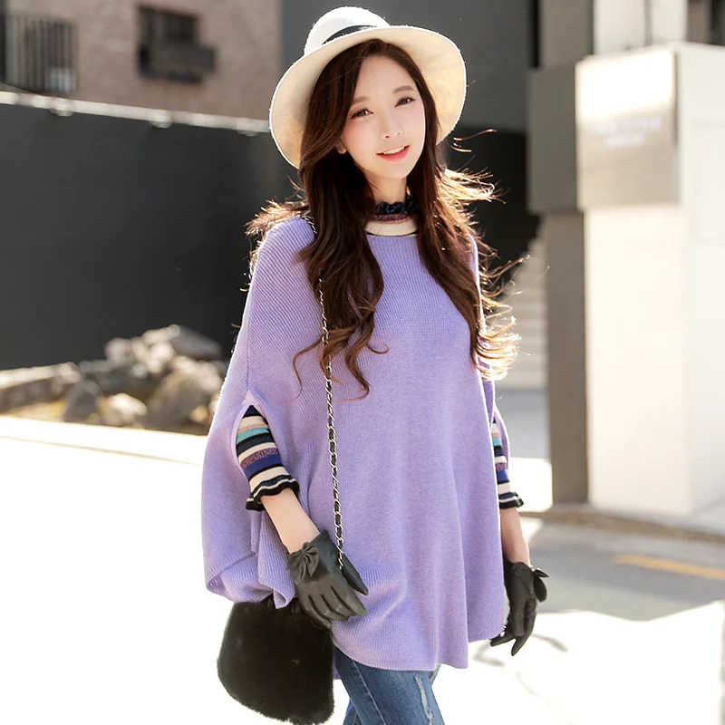 Dabuwawa New Women's Ladies Light Purple Loose Batwing Sleeve Cloak Pullover Fashion Elegant Sweater Outwear D17DKT052
Dabuwawa New Women's Ladies Light Purple Loose Batwing Sleeve Cloak Pullover Fashion Elegant Sweater Outwear D17DKT052