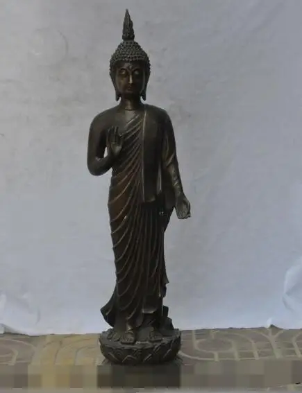 S01094 28"Thailand Thai Buddhism bronze sakyamuni Shakyamuni Tathagata Buddha statue (A0321)
S01094 28"Thailand Thai Buddhism bronze sakyamuni Shakyamuni Tathagata Buddha statue (A0321)