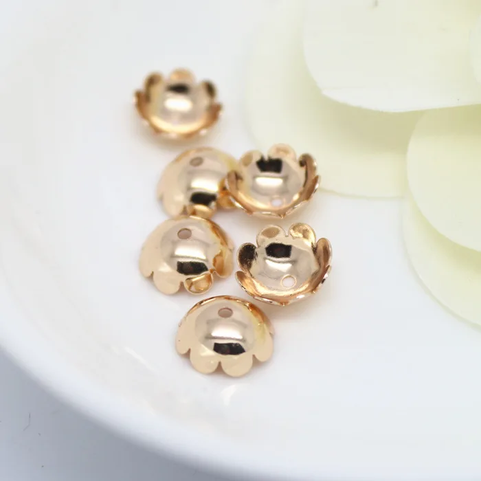 20PCS 8MM 10MM 24K Champagne Gold Color Plated or Silver color Brass Flower Beads Caps High Quality Jewelry Accessories
20PCS 8MM 10MM 24K Champagne Gold Color Plated or Silver color Brass Flower Beads Caps High Quality Jewelry Accessories