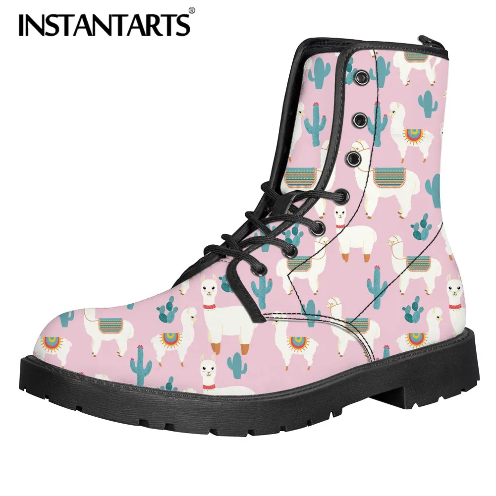 INSTANTARTS 2019 Winter Women Leather PU Thick Boots Female Flat Shoes Cartoon Alpaca Llama Design Comfort Snow Boots Ankle Shoe
INSTANTARTS 2019 Winter Women Leather PU Thick Boots Female Flat Shoes Cartoon Alpaca Llama Design Comfort Snow Boots Ankle Shoe