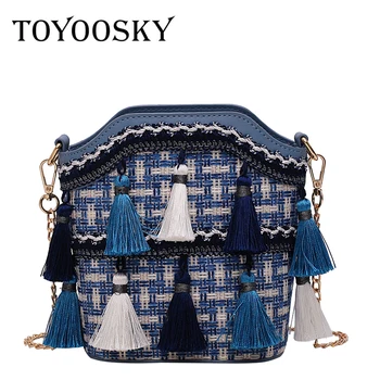 TOYOOSKY Retro Tassel Crossbody Bags for Women National Woven Bucket Handbag Women Small Shoulder Bags for Women Sac Main Femme
TOYOOSKY Retro Tassel Crossbody Bags for Women National Woven Bucket Handbag Women Small Shoulder Bags for Women Sac Main Femme