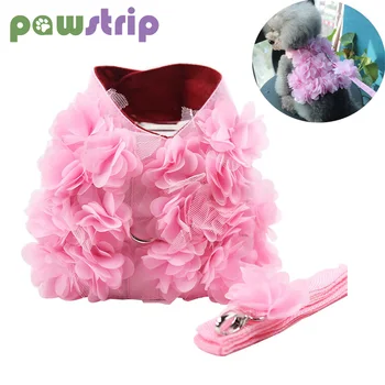 Pink Flower Dog Harness Leash Set Cute Pet Puppy Harnesses Vest Small Dogs Cat Chest Strap Leashes For Chihuahua Teddy Pet Leads
Pink Flower Dog Harness Leash Set Cute Pet Puppy Harnesses Vest Small Dogs Cat Chest Strap Leashes For Chihuahua Teddy Pet Leads