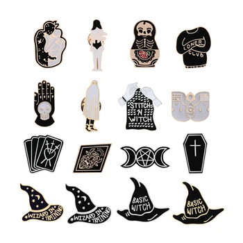 Magic Witch Hat Brooches Punk Style Shield Enamel Pin Men Hat Icon Badge Gothic Pin Backpack Denim Coat Jewelry Accessories Gift
Magic Witch Hat Brooches Punk Style Shield Enamel Pin Men Hat Icon Badge Gothic Pin Backpack Denim Coat Jewelry Accessories Gift