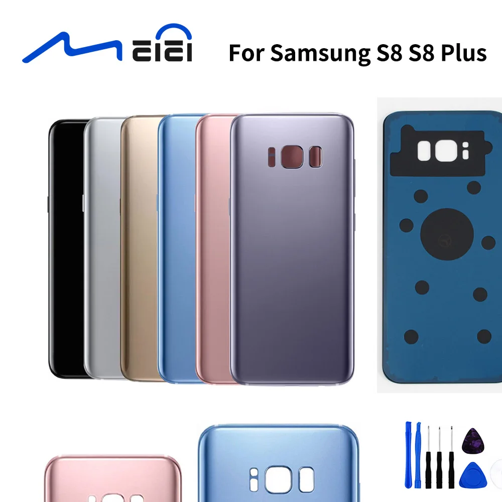Double logo Back Battery Cover Door Rear Glass Housing case For Samsung Galaxy s8 S8 Plus G950F G955F with tools
Double logo Back Battery Cover Door Rear Glass Housing case For Samsung Galaxy s8 S8 Plus G950F G955F with tools
