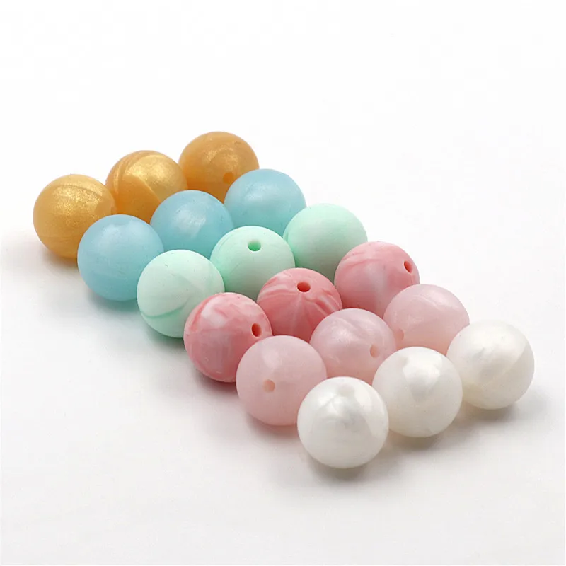 JOJOCHEW 50pcs Silicone Beads Round Hot Sale 15mm BPA Free Silicone Teething Beads Baby Care Jewelry 9 colours
JOJOCHEW 50pcs Silicone Beads Round Hot Sale 15mm BPA Free Silicone Teething Beads Baby Care Jewelry 9 colours