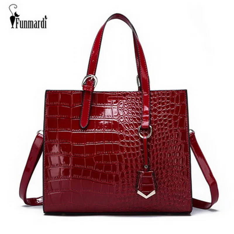 FUNMARDI Fashion Luxury Women Handbags Crocodile Design Shoulder Bag Brand Tote Bag PU Leather Women Bag Crossbody Bags WLHB1854
FUNMARDI Fashion Luxury Women Handbags Crocodile Design Shoulder Bag Brand Tote Bag PU Leather Women Bag Crossbody Bags WLHB1854
