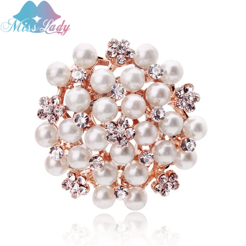 Miss Lady Rose Gold color Zircon Crystal Luxury imitation pearl Flower Brooches Towel Buckle Fashion Jewelry For Women MLY5591
Miss Lady Rose Gold color Zircon Crystal Luxury imitation pearl Flower Brooches Towel Buckle Fashion Jewelry For Women MLY5591