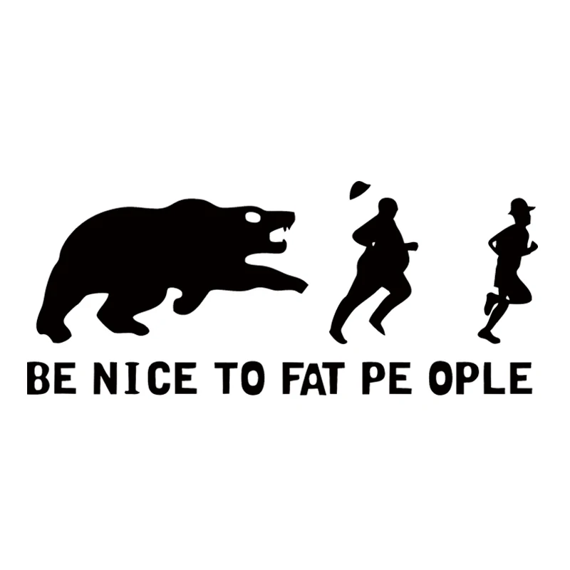 19*7.9cm Be Nice To Fat People Auto Decals Car Styling Window Decoration Car Sticker Vinyl Interesting Fashion Sticker Decals
19*7.9cm Be Nice To Fat People Auto Decals Car Styling Window Decoration Car Sticker Vinyl Interesting Fashion Sticker Decals