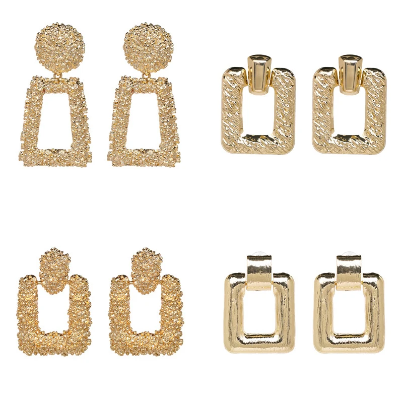 JURAN 4 Styles Punk Metal Vintage Statement Earring Fashion Geometric Dangle Drop Earrings For Women Wedding Party Jewelry
JURAN 4 Styles Punk Metal Vintage Statement Earring Fashion Geometric Dangle Drop Earrings For Women Wedding Party Jewelry