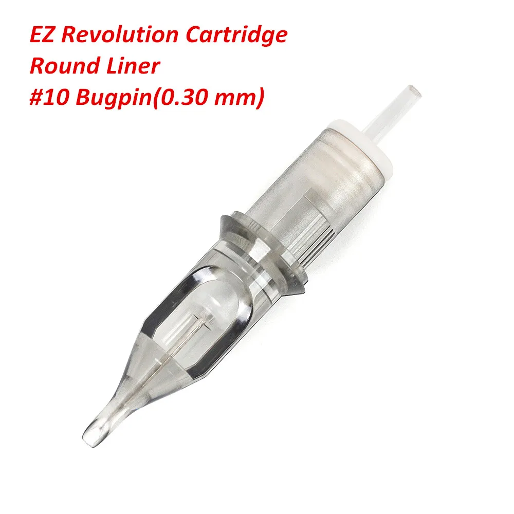 EZ Revolution Cartridge Needles #10 Bugpin Round Liner Tattoo Needles Compatible with Cartridge System Tattoo Machine 5 pcs/Pack
EZ Revolution Cartridge Needles #10 Bugpin Round Liner Tattoo Needles Compatible with Cartridge System Tattoo Machine 5 pcs/Pack