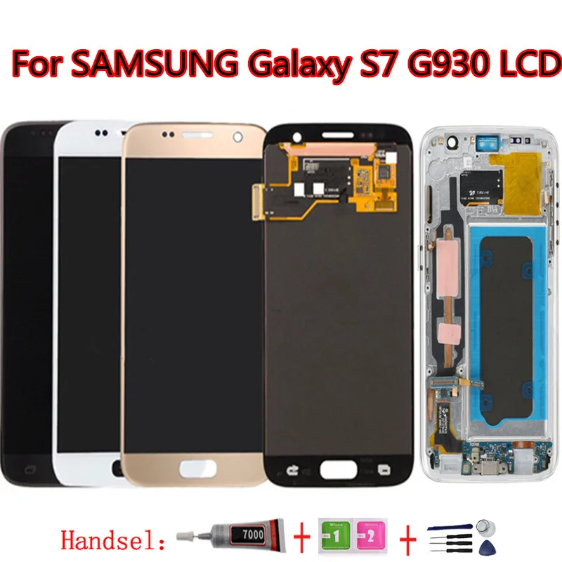 100% Test For G930 S7 LCD screen with frame for SAMSUNG Galaxy S7 G930 G930F LCD Display Touch Screen Digitizer Assembly
100% Test For G930 S7 LCD screen with frame for SAMSUNG Galaxy S7 G930 G930F LCD Display Touch Screen Digitizer Assembly