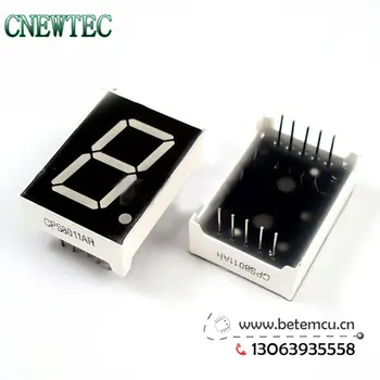 CPS08011AR Common Cathode 1Bit Digital Tube 7 segment 0.8" Red LED Display 10PCS/LOT 
CPS08011AR Common Cathode 1Bit Digital Tube 7 segment 0.8" Red LED Display 10PCS/LOT