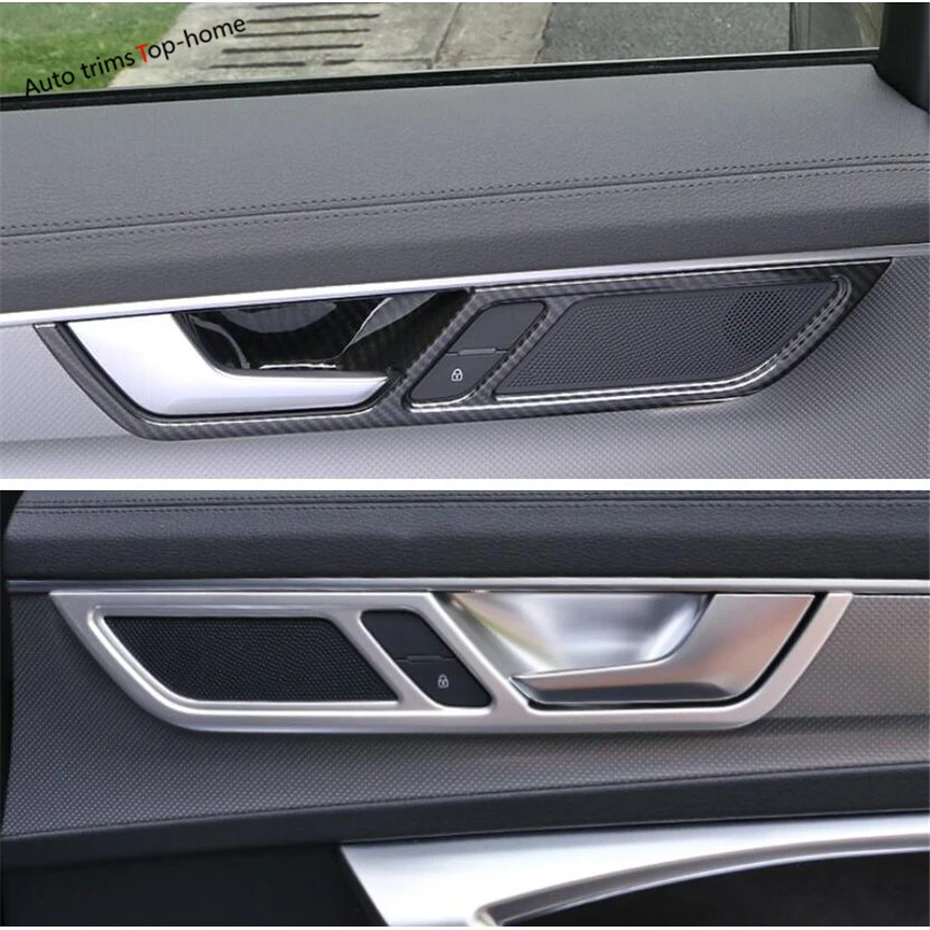 Yimaautotrims Inner Door Pull Doorknob Handle Bowl Cover Trim 4 Piece ABS Fit For Audi A6 C8 2019 Matte Carbon Fiber Look
Yimaautotrims Inner Door Pull Doorknob Handle Bowl Cover Trim 4 Piece ABS Fit For Audi A6 C8 2019 Matte Carbon Fiber Look