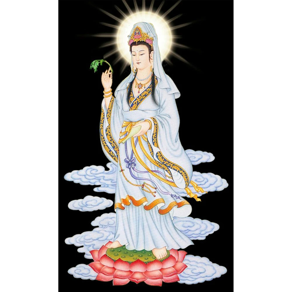 Cross Stitch Kit DIY Diamond Embroidery Guanyin Bodhisattva Full Square/round Diamond Painting Mosaic Home Decor
Cross Stitch Kit DIY Diamond Embroidery Guanyin Bodhisattva Full Square/round Diamond Painting Mosaic Home Decor