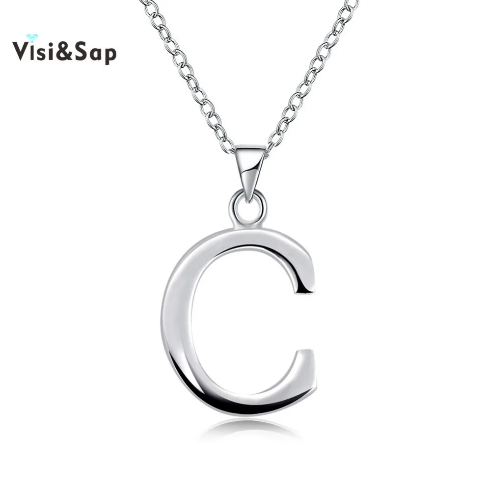 Visisap Alfabet Capital Letter C Name Necklaces For Women Choker Statement Necklace Valentine's Gifts Fashion Jewelry VLKN967
Visisap Alfabet Capital Letter C Name Necklaces For Women Choker Statement Necklace Valentine's Gifts Fashion Jewelry VLKN967
