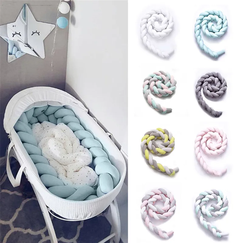 1Pcs 1M/2M/3M Baby Handmade Nodic Knot Newborn Bed Bumper Long Knotted Braid Cushion Baby Bed Bumper Knot Crib Infant Room Decor
1Pcs 1M/2M/3M Baby Handmade Nodic Knot Newborn Bed Bumper Long Knotted Braid Cushion Baby Bed Bumper Knot Crib Infant Room Decor