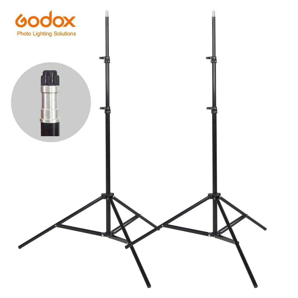 2pcs Godox 302 200cm Light Stand Tripod With 1/4 Screw Head with Camera Tripod Lamp Holder Flash Bracket
2pcs Godox 302 200cm Light Stand Tripod With 1/4 Screw Head with Camera Tripod Lamp Holder Flash Bracket