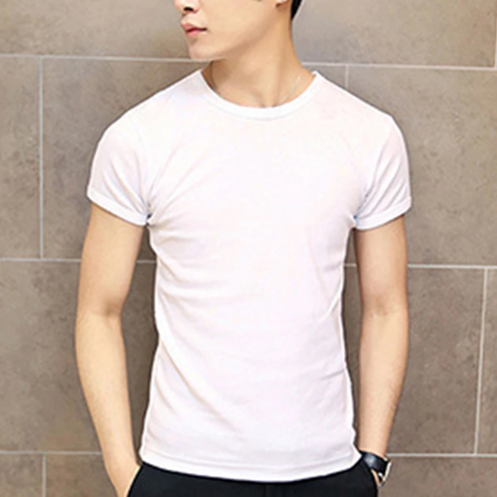 Simple Summer Men Short Sleeve O-neck Collar T-shirt Slim Fit T-Shirt Casual Tee Tops
Simple Summer Men Short Sleeve O-neck Collar T-shirt Slim Fit T-Shirt Casual Tee Tops