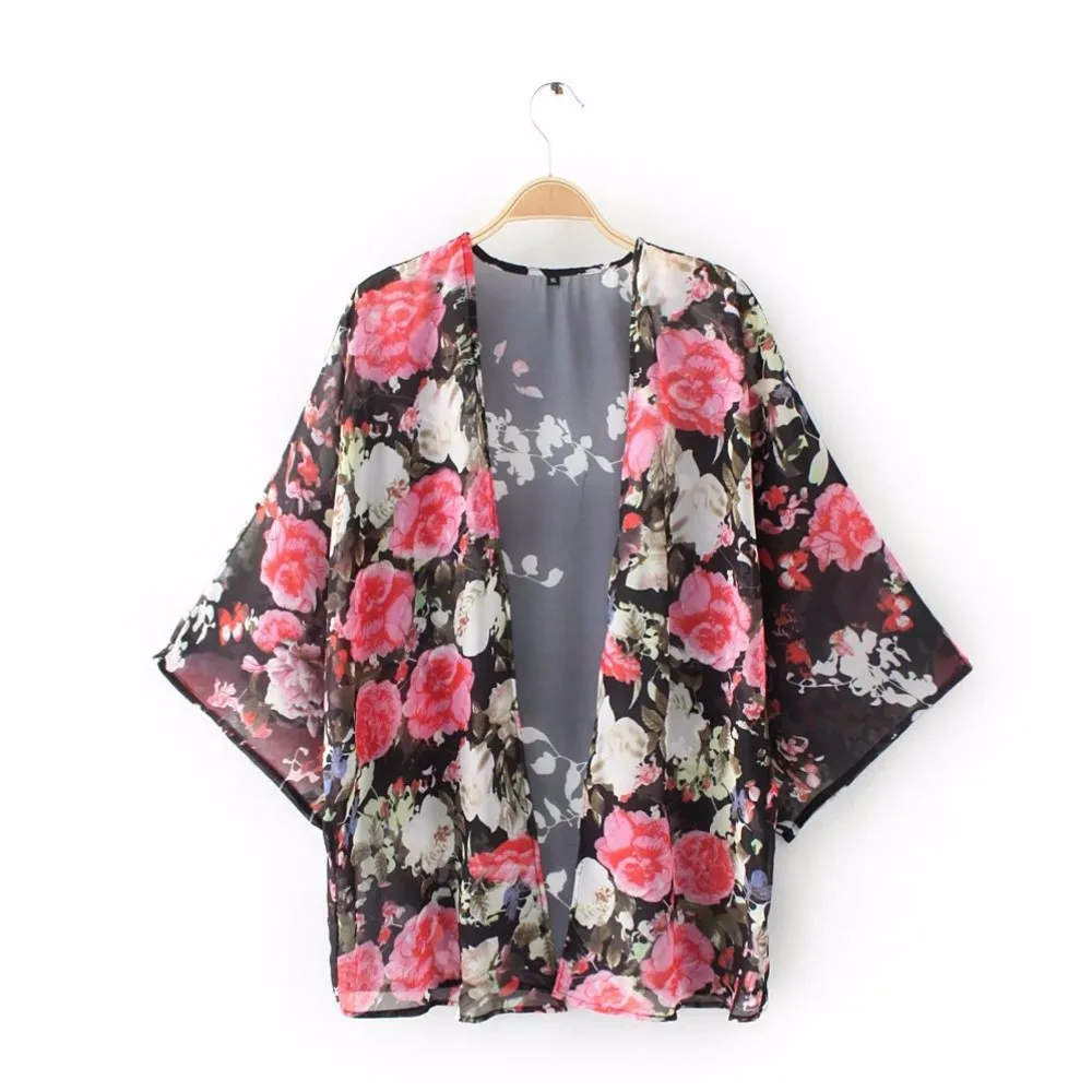 Spring Summer The Newest Female Blouses European Style Kimono-style Loose Sunscreen Chiffon Shirt Wild Cardigan
Spring Summer The Newest Female Blouses European Style Kimono-style Loose Sunscreen Chiffon Shirt Wild Cardigan