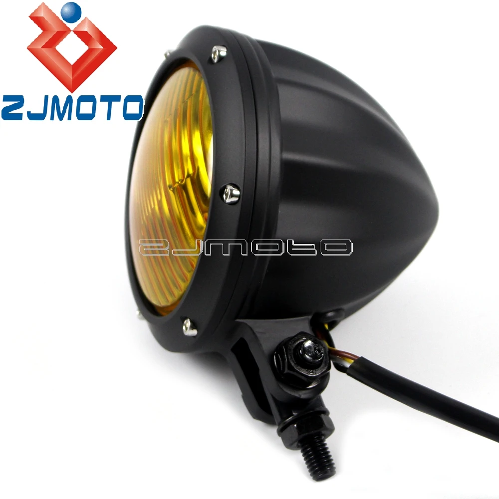 Motorcycle Black H4 Headlight Aluminum Vintage Headlamp Lighthouse 55/60W For Harley Honda Yamaha Cafe Racer Cruiser Bobber
Motorcycle Black H4 Headlight Aluminum Vintage Headlamp Lighthouse 55/60W For Harley Honda Yamaha Cafe Racer Cruiser Bobber