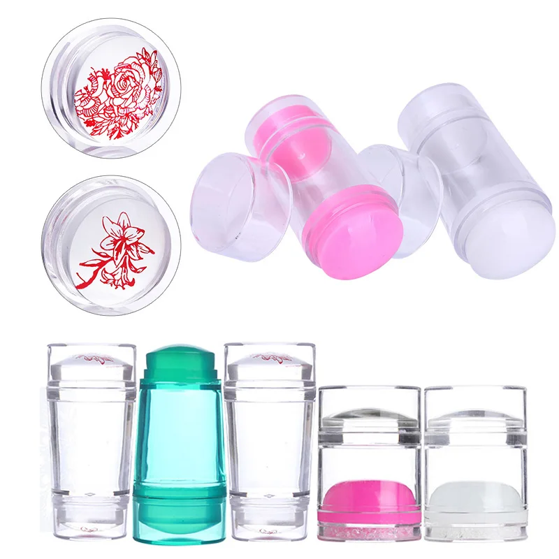 Dual-ended Nail Stamper Silicone with Rhinestone Jelly Stamper With Scraper Nail Art Kits for Stamping Plates
Dual-ended Nail Stamper Silicone with Rhinestone Jelly Stamper With Scraper Nail Art Kits for Stamping Plates