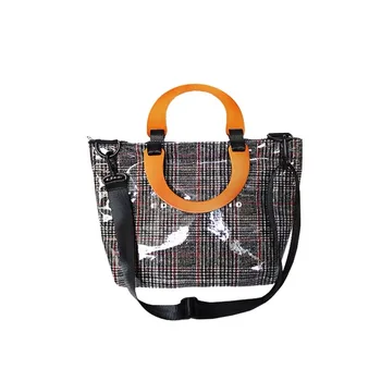 2019 spring and summer new PVC material Shoulder Bag Ladies Hand Bags Female Plaid Casual Bags Houndstooth Lady Handbag
2019 spring and summer new PVC material Shoulder Bag Ladies Hand Bags Female Plaid Casual Bags Houndstooth Lady Handbag
