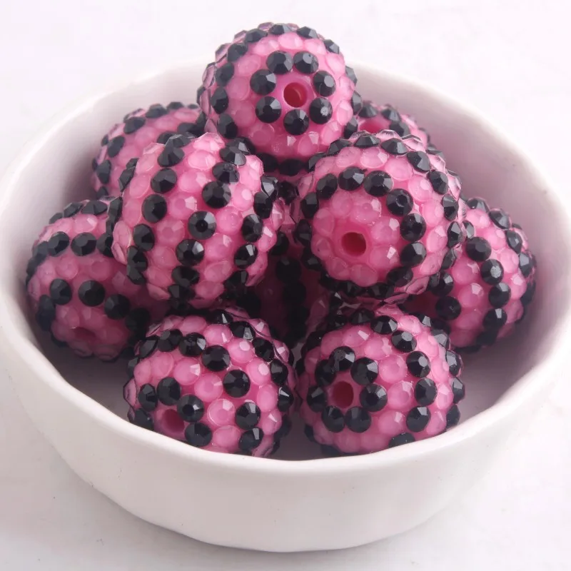 OYKZA Lt Hotpink Back Black Clear Strips Color Resin Rhinestone Ball Beads for Kids Chunky Necklace Jewelry 20mm 100pcs a lot
OYKZA Lt Hotpink Back Black Clear Strips Color Resin Rhinestone Ball Beads for Kids Chunky Necklace Jewelry 20mm 100pcs a lot