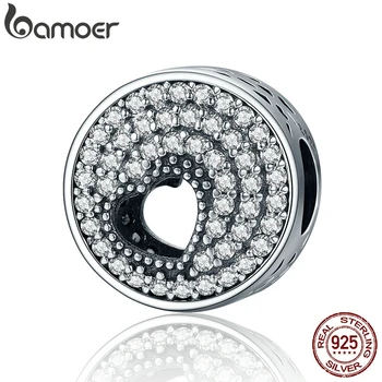 BAMOER Luxury 100% 925 Sterling Silver Shimmering Heart & Round Beads Clear CZ Charms fit Charm Bracelet Women Jewelry SCC214
BAMOER Luxury 100% 925 Sterling Silver Shimmering Heart & Round Beads Clear CZ Charms fit Charm Bracelet Women Jewelry SCC214