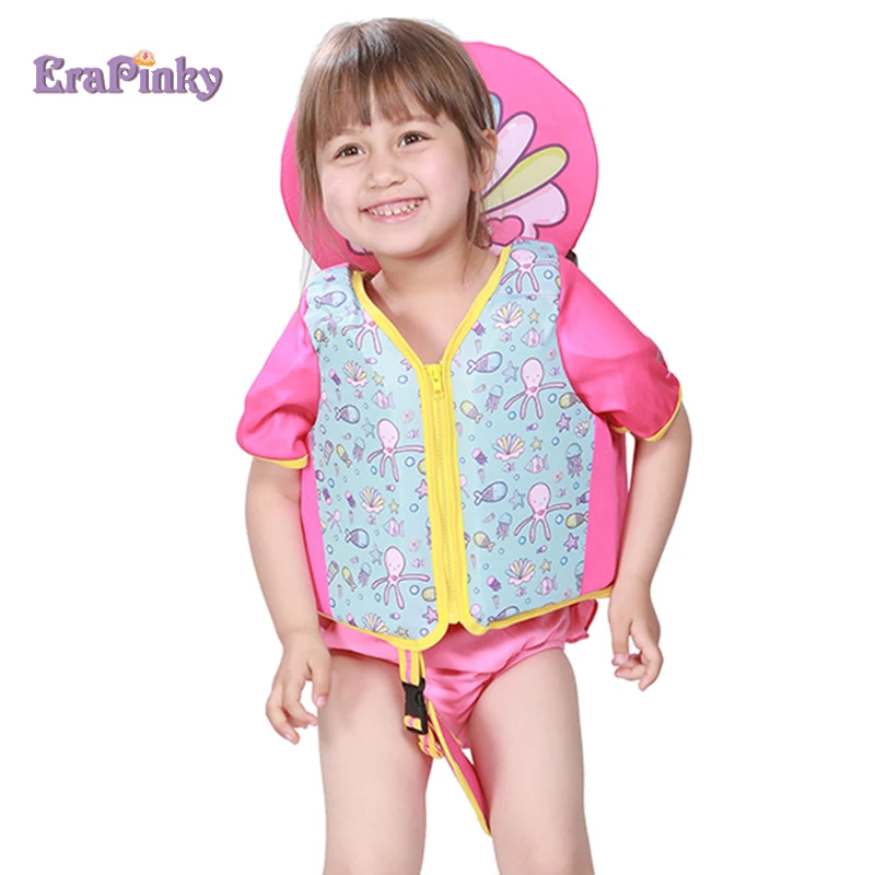 Erapinky 2-5 лет милый плавающий жилет для бассейна дети спасательный детский водный