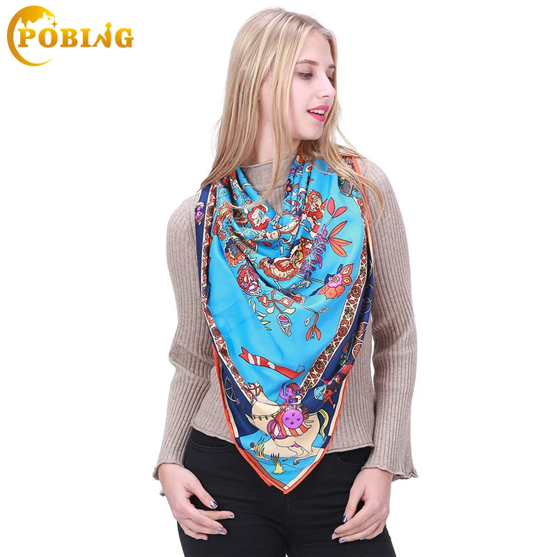 POBING 130CM*130CM Silk Scarf Women Large Shawls Stoles Life Tree Print Square Scarves&Wraps Echarpes Foulards Femme Bandanas
POBING 130CM*130CM Silk Scarf Women Large Shawls Stoles Life Tree Print Square Scarves&Wraps Echarpes Foulards Femme Bandanas