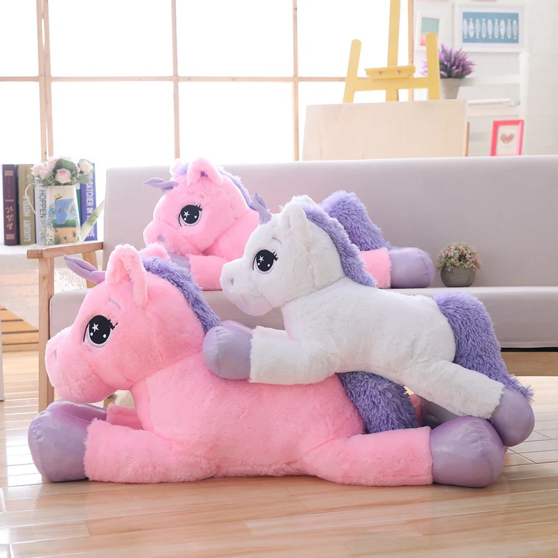 1PC 80CM Cute Unicorn Plush Toy Soft Stuffed Cartoon Unicorn Dolls Animal Horse High Quality Gift for Children
1PC 80CM Cute Unicorn Plush Toy Soft Stuffed Cartoon Unicorn Dolls Animal Horse High Quality Gift for Children