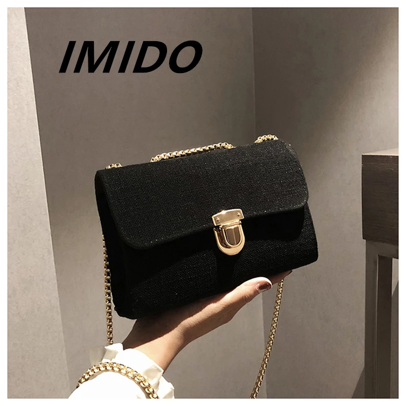 IMIDO 2019 Summer Style Retro Small Square Korean Linen Fashion Metal Chain Hand Shoulder Shoulder Diagonal Female Bag Shopping
IMIDO 2019 Summer Style Retro Small Square Korean Linen Fashion Metal Chain Hand Shoulder Shoulder Diagonal Female Bag Shopping