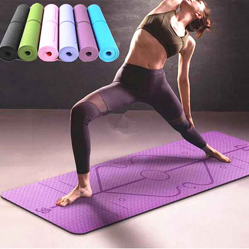 1830*610*6mm TPE Yoga Mat with Body Position Line Non Slip Carpet Mat Beginner Environmental Fitness Gymnastics Mats
1830*610*6mm TPE Yoga Mat with Body Position Line Non Slip Carpet Mat Beginner Environmental Fitness Gymnastics Mats